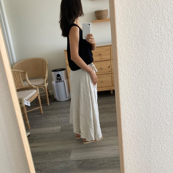 Handmade linen studio skirt - Picture 4 of 6